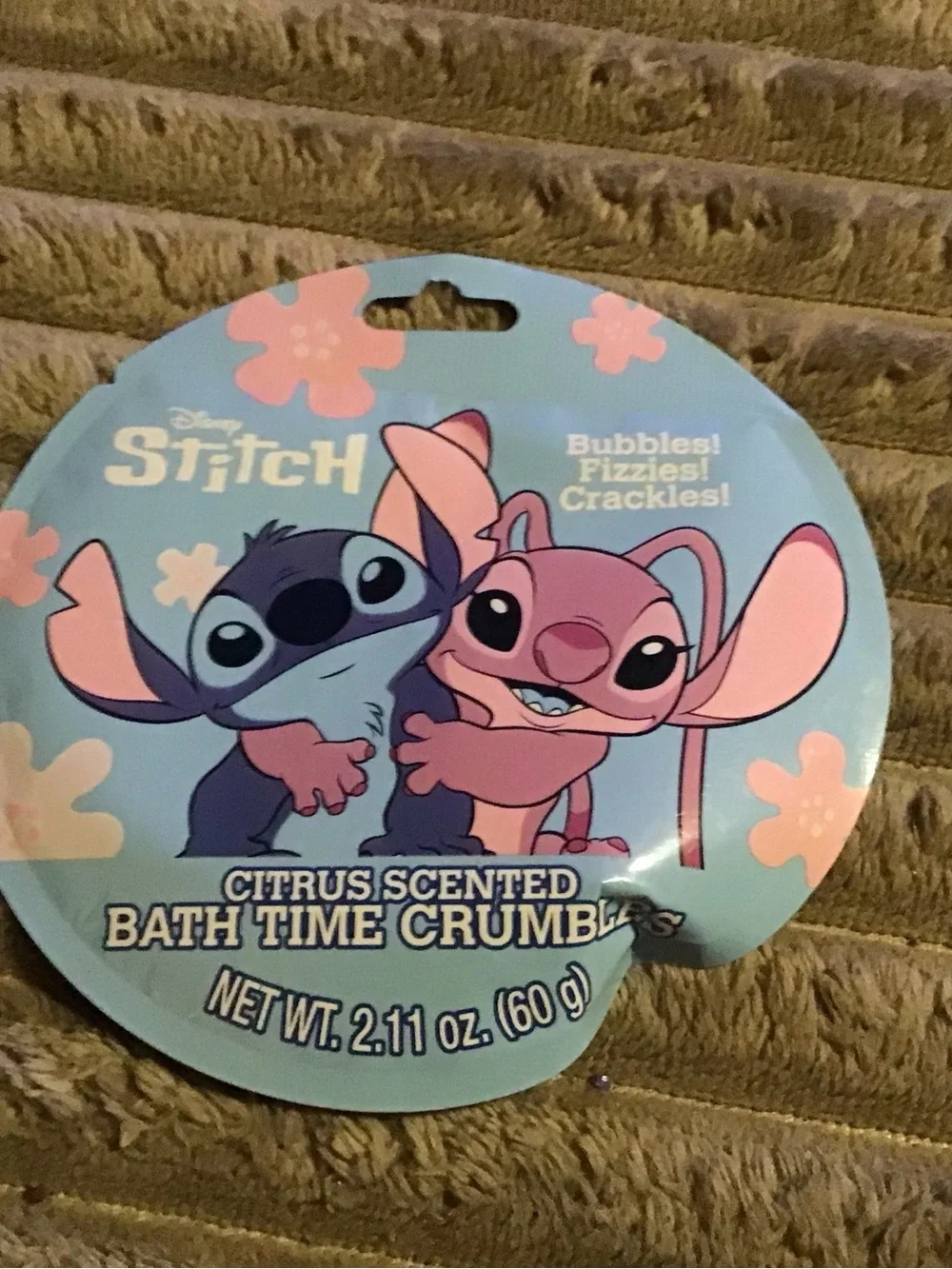 Disney Stitch Pink and Blue Citrus Bath Time Crumbs Pack